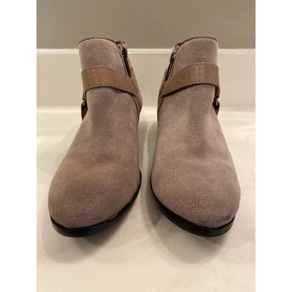 Sam Edelman Womans Boots Fawn Tan Suede Size 6 Booties 1.5 inch Heel Shoe EUC - Picture 11 of 12